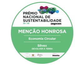 Menção Honrosa Prémio Nacional de Sustentabilidade Menção Honrosa Prémio Nacional de Sustentabilidade