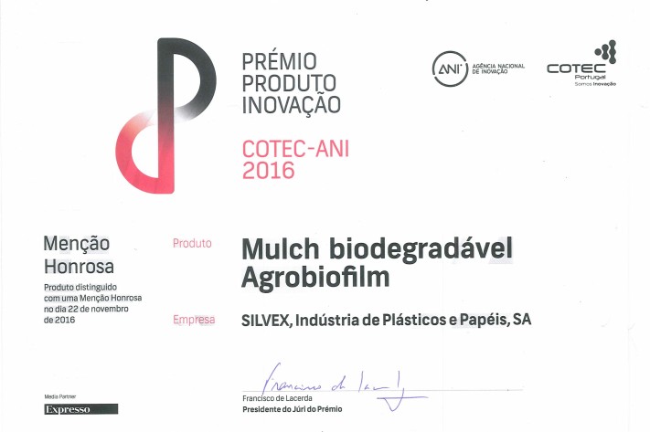Menção Honrosa Prémio Produto Inovação Menção Honrosa Prémio Produto Inovação