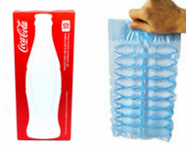 Sacos para gelo em forma de garrafa Coca-Cola