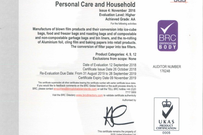 BRC Global Standard BRC Global Standard