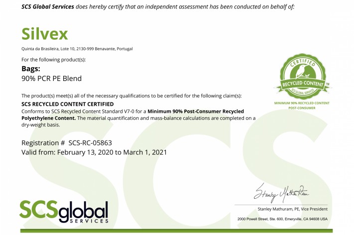 Certified Recycled Content Certified Recycled Content