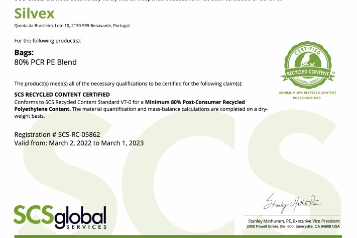 Certified Recycled Content Certified Recycled Content