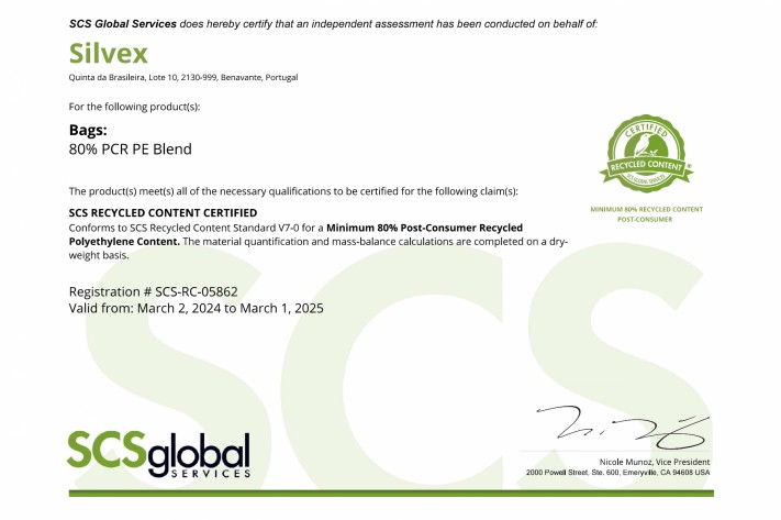 Certified Recycled Content Certified Recycled Content